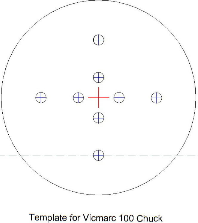 Bowl Jaw Set Hole Plan (see 043)