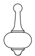Actual size template for classic light pull (see 046)
